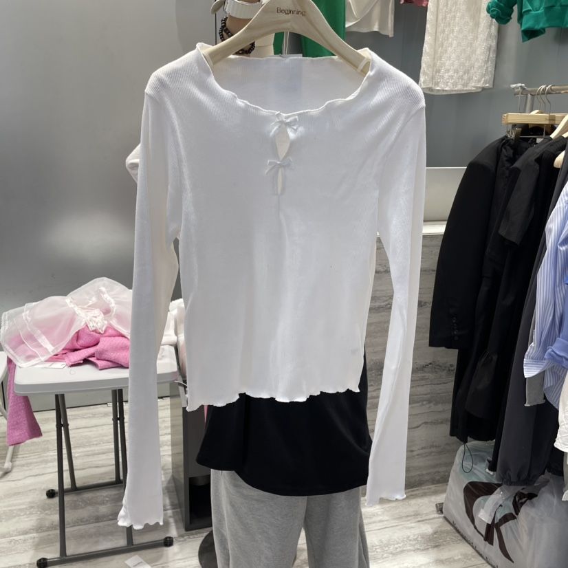 BEGINNING直郵韓國代購㊣女裝新品休閑推薦25春夏時尚長袖T恤BEGINNING長袖T恤