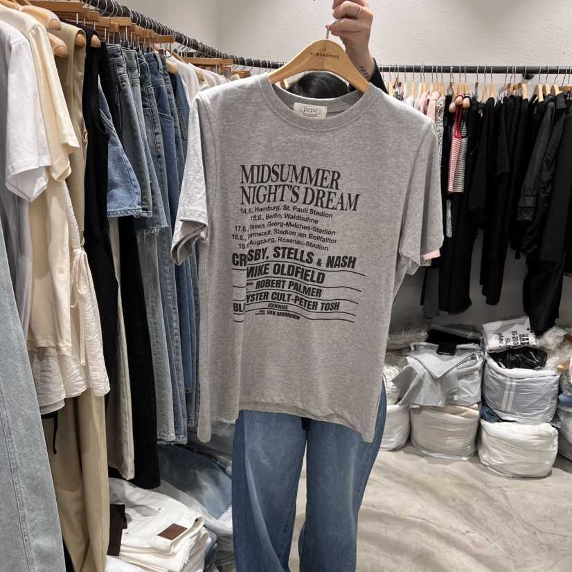 ALMOND PEPE韓國直郵女裝新款職業推薦真品人氣時尚休閑T恤ALMOND PEPET恤