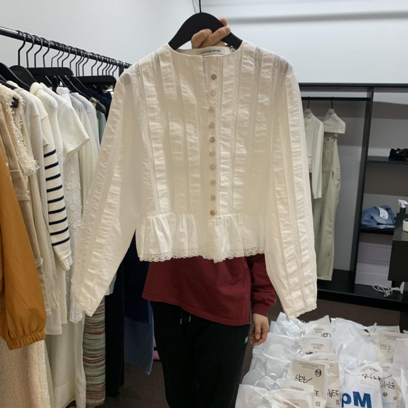 UNANSWERED-MYSTERY東大門直郵女裝新品職業真品襯衫蕾絲衫UNANSWERED/MYSTERY襯衫/蕾絲衫
