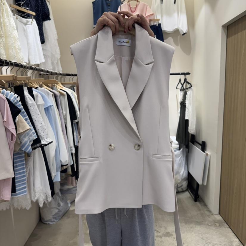 HOLYBANANA韓國直郵女士新款人氣時尚真品馬甲不含內搭含腰帶groovy.H/HOLYBANANA馬甲