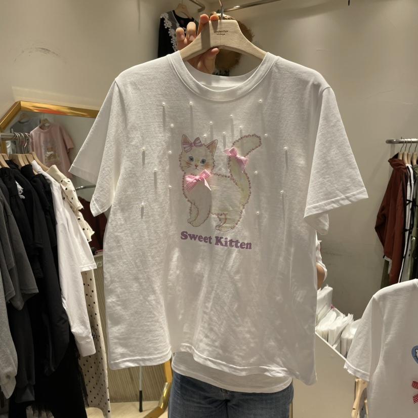 UNDERSTAR_VINTAGE東大門直郵女裝新款熱賣休閑職業推薦T恤UNDERSTAR_VINTAGET恤