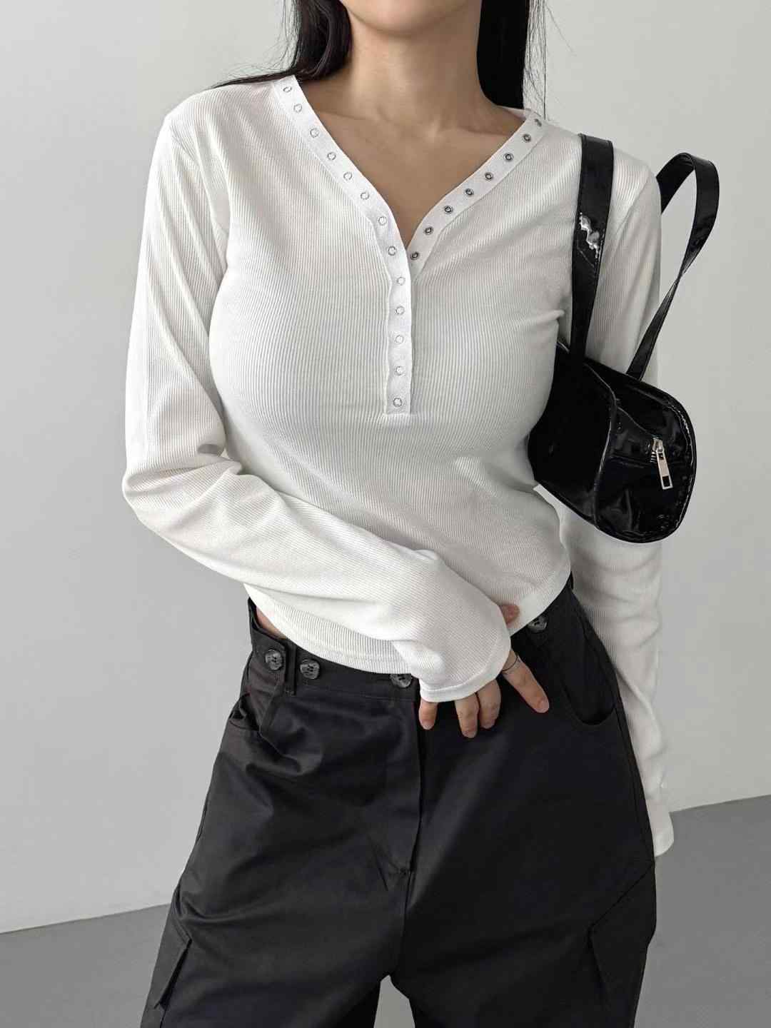 EIFFEL東大門代購女裝新品人氣時尚推薦熱賣休閑真品長袖T恤EIFFEL長袖T恤