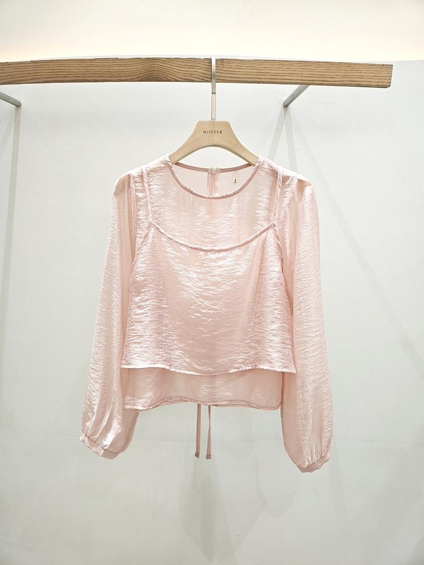 MONTER韓國直郵㊣女裝新品熱賣休閑人氣時尚套裝兩件套透視MONTER套裝
