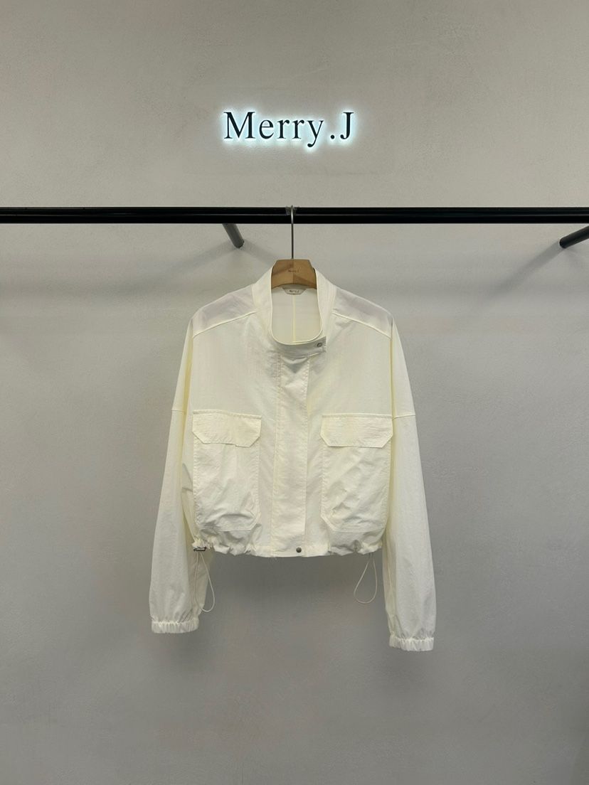 MERRY-J韓國㊣直郵東大門代購女裝新品25春夏人氣夾克口袋MERRY-J夾克