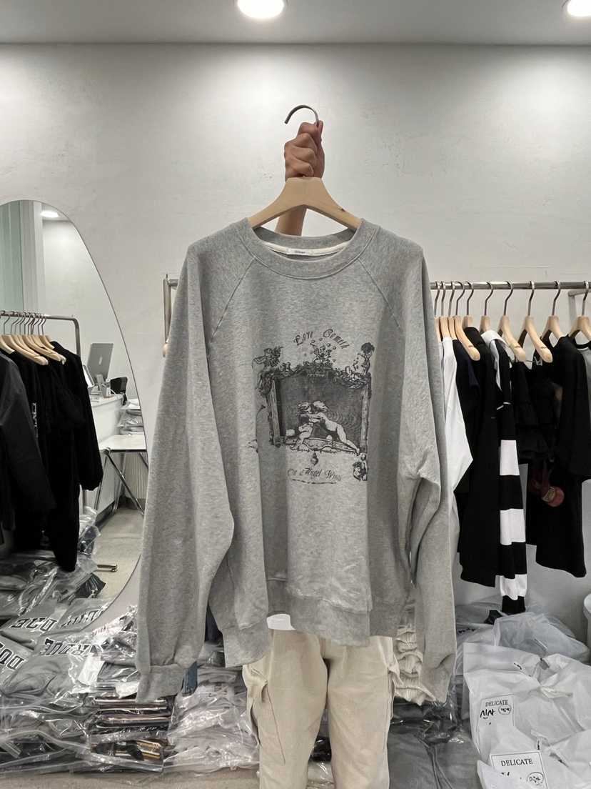 DELICATE韓國直郵㊣東大門實拍女裝新品職業25春夏休閑衛衣DELICATE衛衣