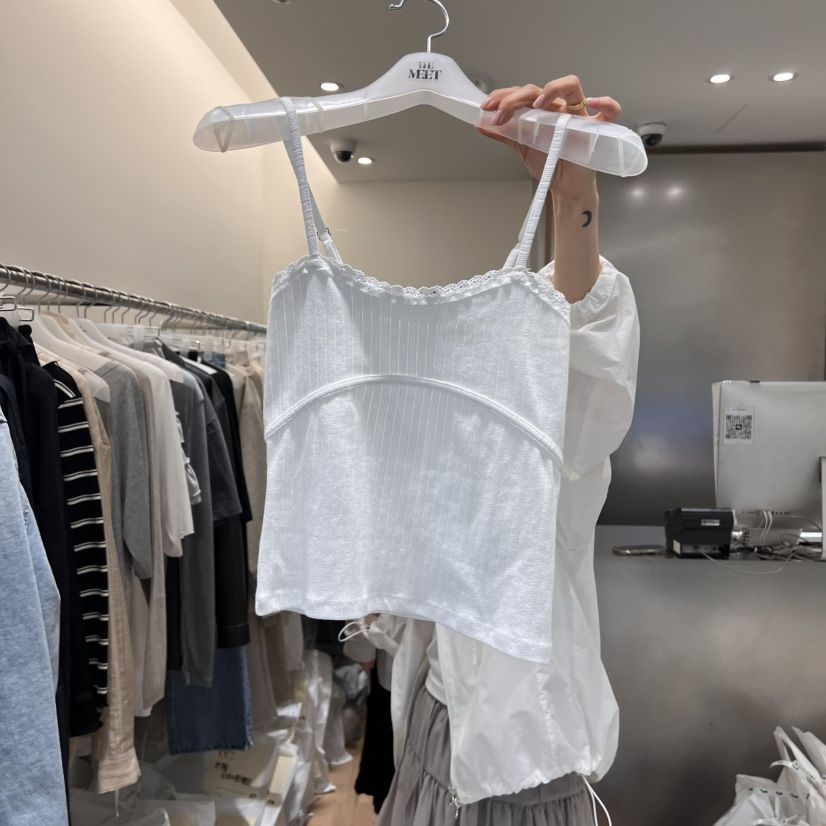 MEET ME韓國直郵㊣女裝新款時尚25春夏休閑熱賣推薦吊帶背心MEET ME吊帶/背心