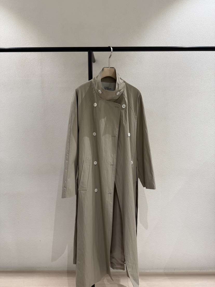POSTMODERN韓國㊣直郵東大門代購女裝新款25春夏長款風衣含腰帶POSTMODERN長款風衣