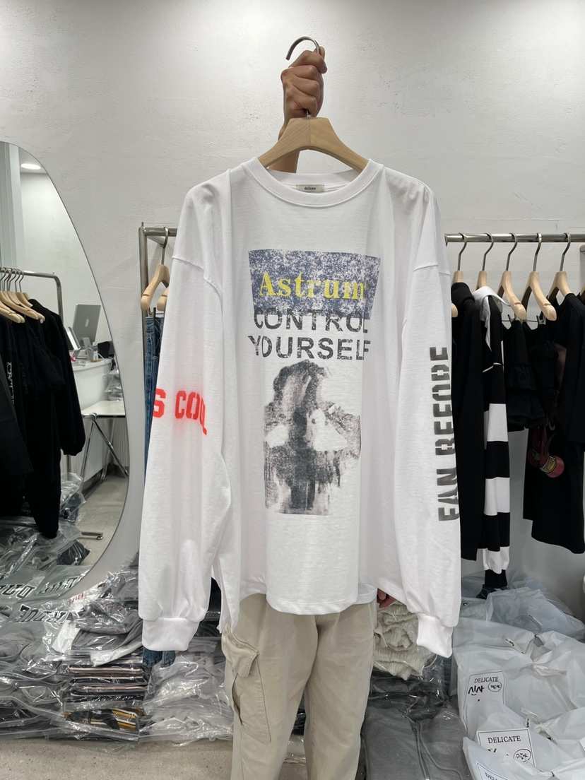 DELICATE直郵韓國代購㊣女裝新品時尚人氣25春夏職業長袖T恤DELICATE長袖T恤