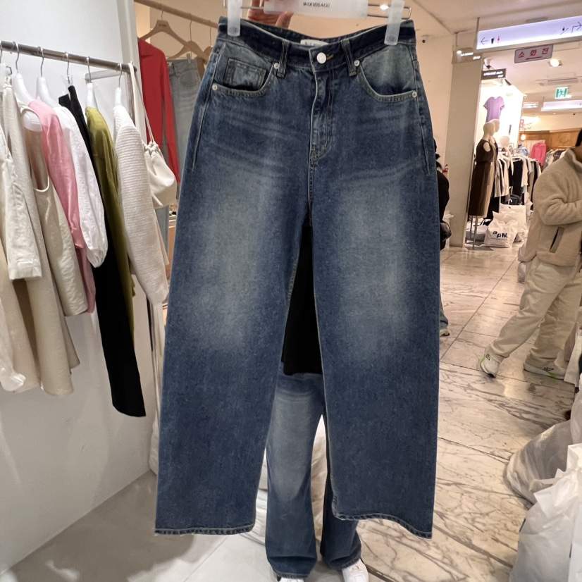 WOOD SAGE韓國直郵㊣女裝新款熱賣推薦25春夏時尚人氣牛仔褲WOOD SAGE牛仔褲