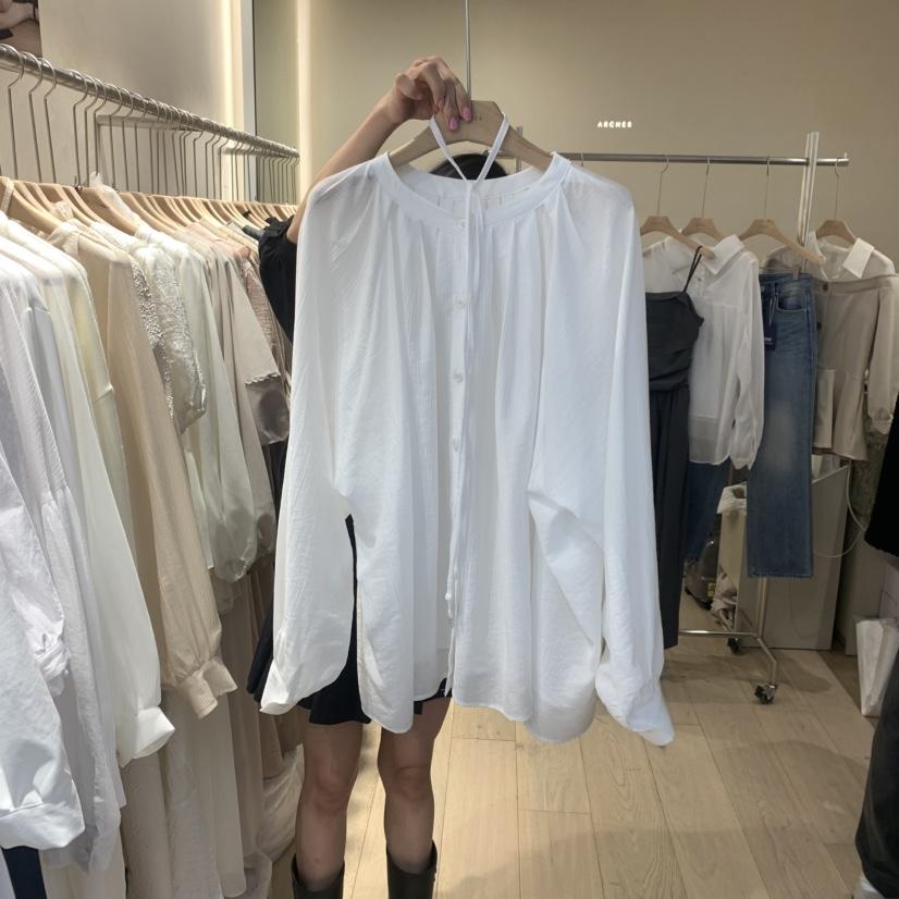 ARCHER韓國直郵女裝新款熱賣25春夏休閑職業時尚襯衫蕾絲衫ARCHER襯衫/蕾絲衫