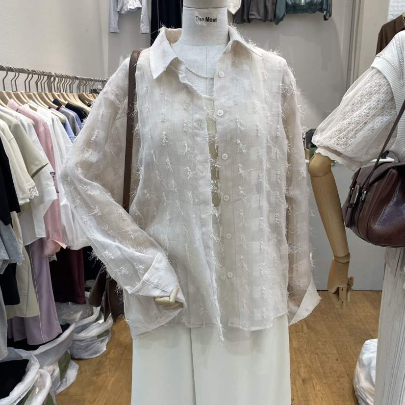 THE MOST-Q東大門直郵女裝新品25春夏休閑人氣襯衫蕾絲衫THE MOST襯衫/蕾絲衫