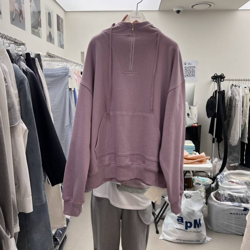 SOLD OUT韓國直郵㊣女裝新款熱賣休閑人氣時尚衛衣連帽駝色SOLD OUT衛衣