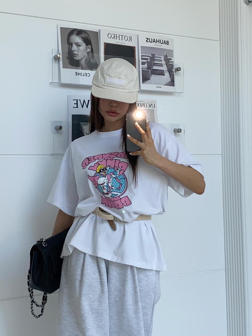 CLOTH韓國直郵㊣女裝新品時尚休閑職業25春夏人氣T恤不含腰帶CLOTHT恤