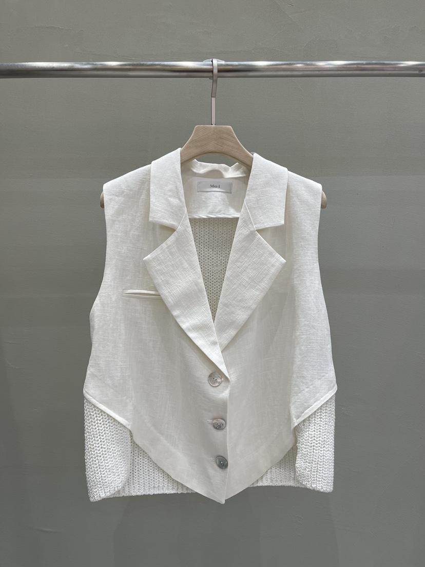 THE MUI韓國㊣直郵東大門代購女裝新品人氣推薦職業熱賣馬甲Mu:i-A馬甲