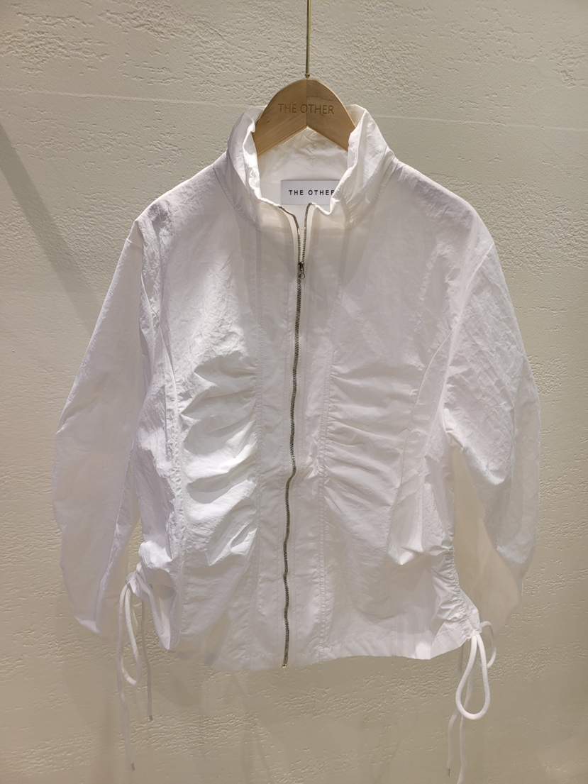 THE OTHER韓國直郵㊣東大門實拍女裝新品職業襯衫蕾絲衫褶皺長款THE OTHER襯衫/蕾絲衫