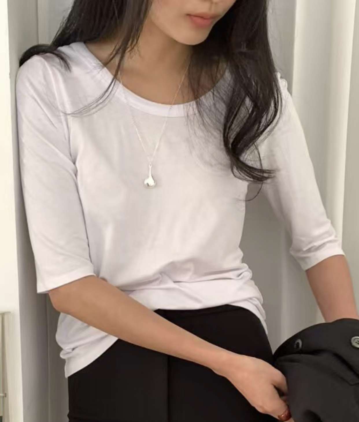 DAOWL韓國直郵㊣東大門實拍女裝新款人氣時尚職業休閑推薦T恤NUFFT恤