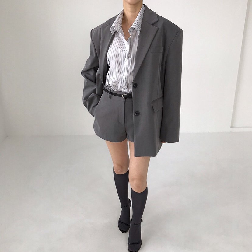 2TWO MOON韓國㊣直郵東大門代購女裝新品休閑職業人氣夾克2TWO MOON夾克