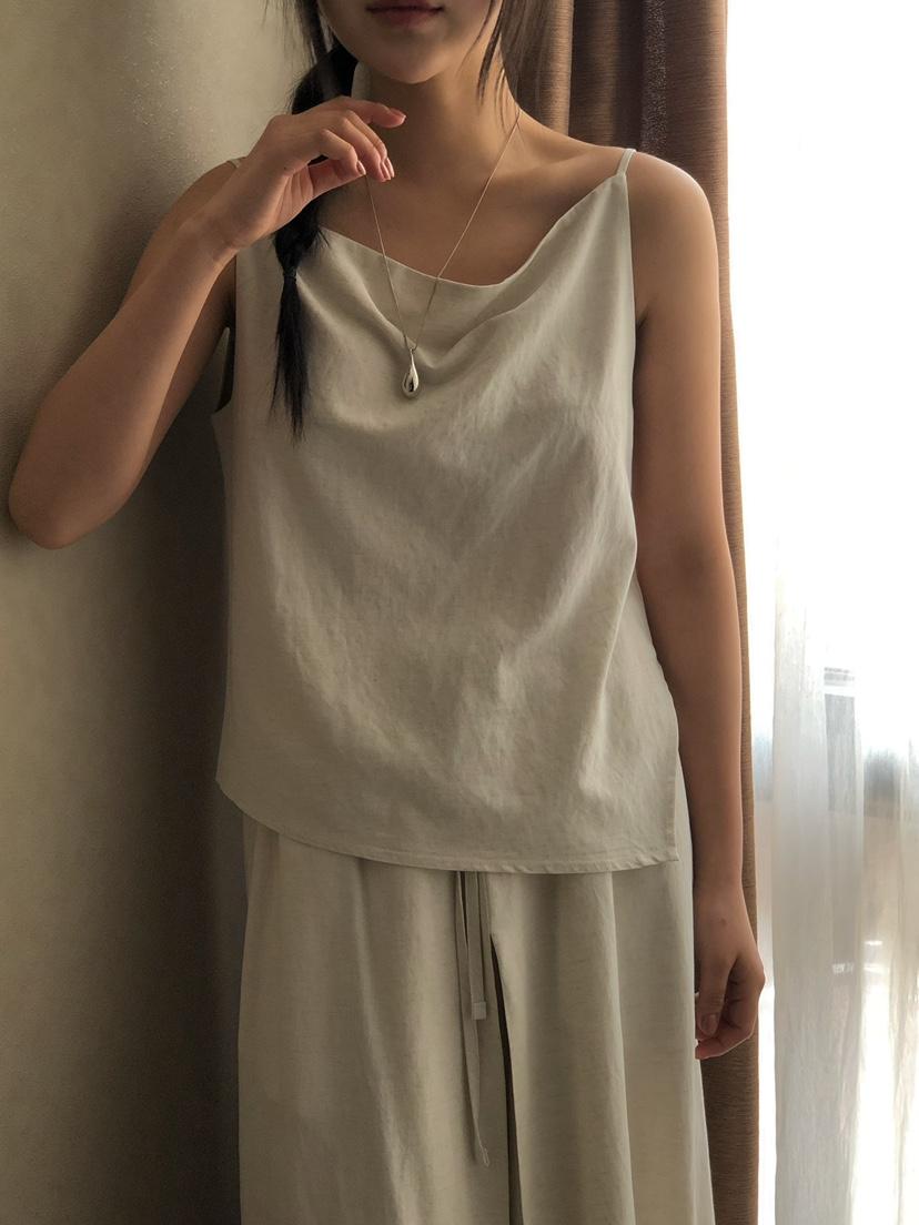 ONDO-P東大門實拍女士新品職業25春夏人氣推薦吊帶背心高領ONDO-P吊帶/背心