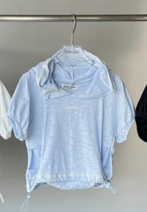 ZEROZERO東大門實拍女士新品25春夏熱賣休閑時尚推薦T恤兜帽ZEROZEROT恤