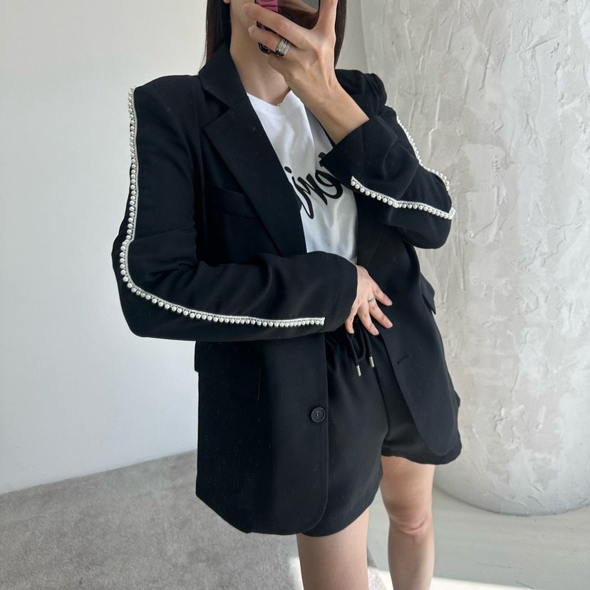SOUIT韓國代購女士新款休閑25春夏人氣時尚熱賣推薦夾克含腰帶SOUIT by mabel-L夾克