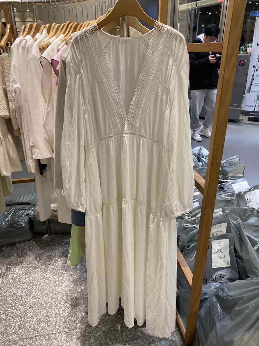 SOF韓國代購女士新品人氣時尚休閑熱賣25春夏推薦職業連衣裙SOF連衣裙