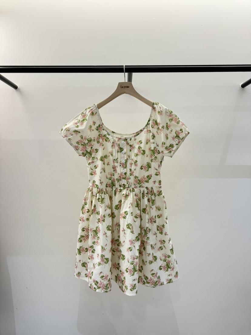 LA CREME韓國直郵女裝新品推薦休閑25春夏時尚熱賣真品連衣裙LA CREME連衣裙