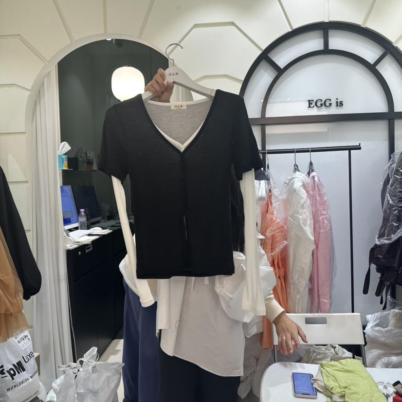 EGG IS東大門實拍女士新款時尚職業人氣真品套裝兩件套套裝EGG IS套裝