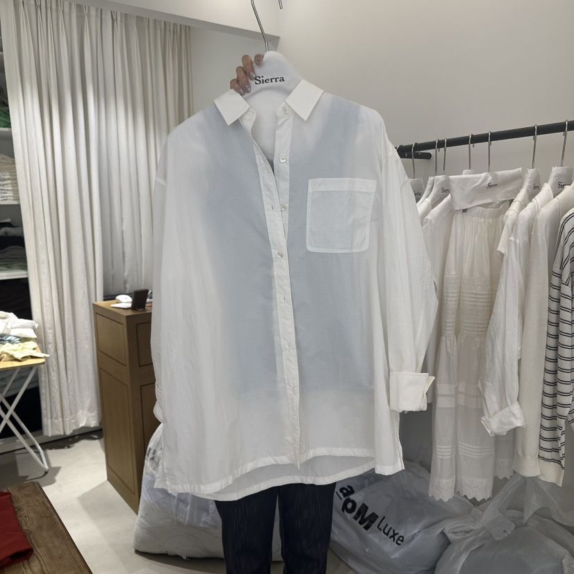 SIERRA韓國代購女士新品休閑人氣推薦時尚襯衫蕾絲衫不含內搭SIERRA襯衫/蕾絲衫
