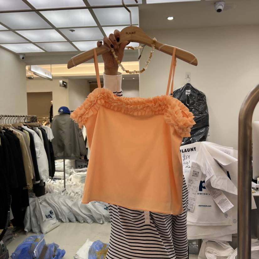 FLAUNT東大門實拍女裝新品職業熱賣25春夏時尚休閑吊帶背心FLAUNT吊帶/背心