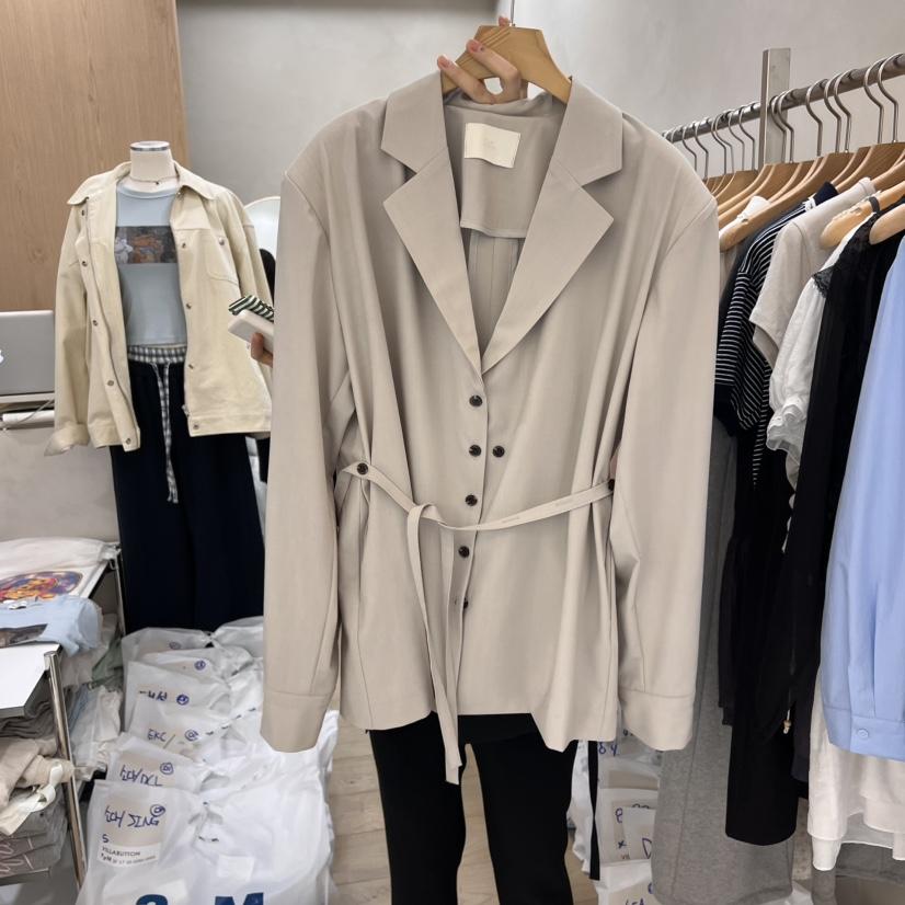VILLABUTTON東大門代購女士新品25春夏推薦真品夾克包含腰帶VILLABUTTON夾克