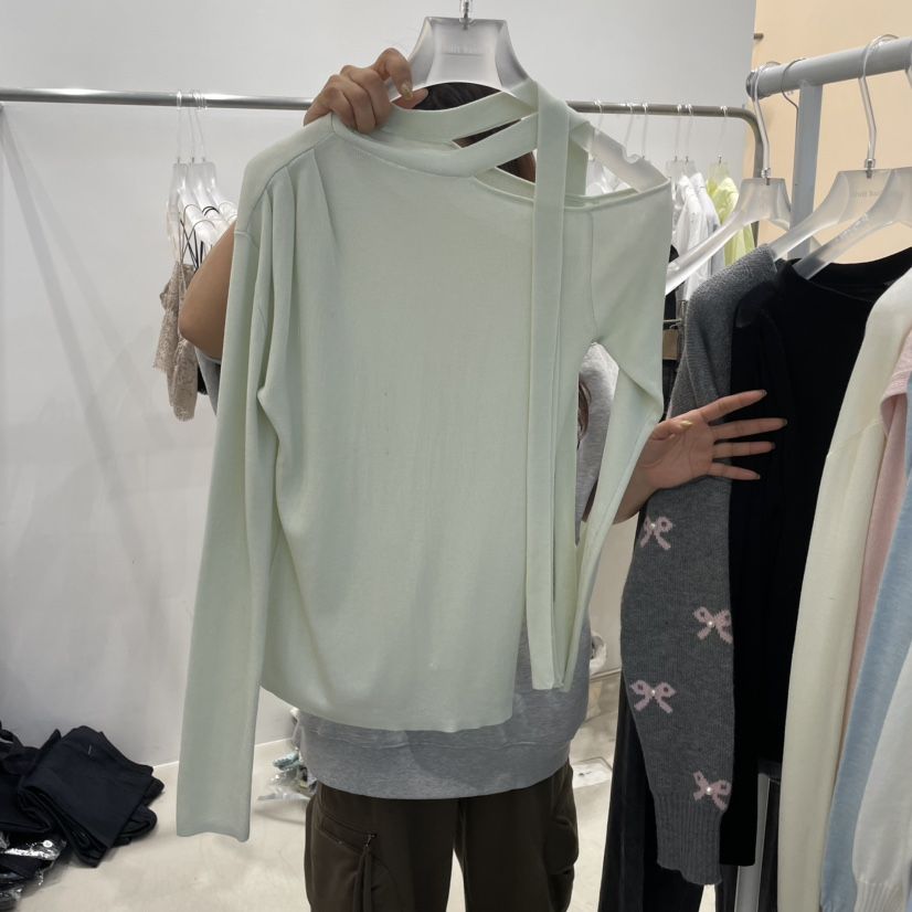 FRUIT BASKET韓國㊣直郵東大門代購女裝新品25春夏長袖T恤FRUIT BASKET長袖T恤