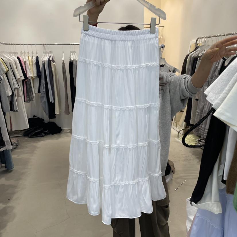FRUIT BASKET韓國㊣直郵東大門代購女裝新品25春夏半身裙中短裙FRUIT BASKET半身裙/中短裙