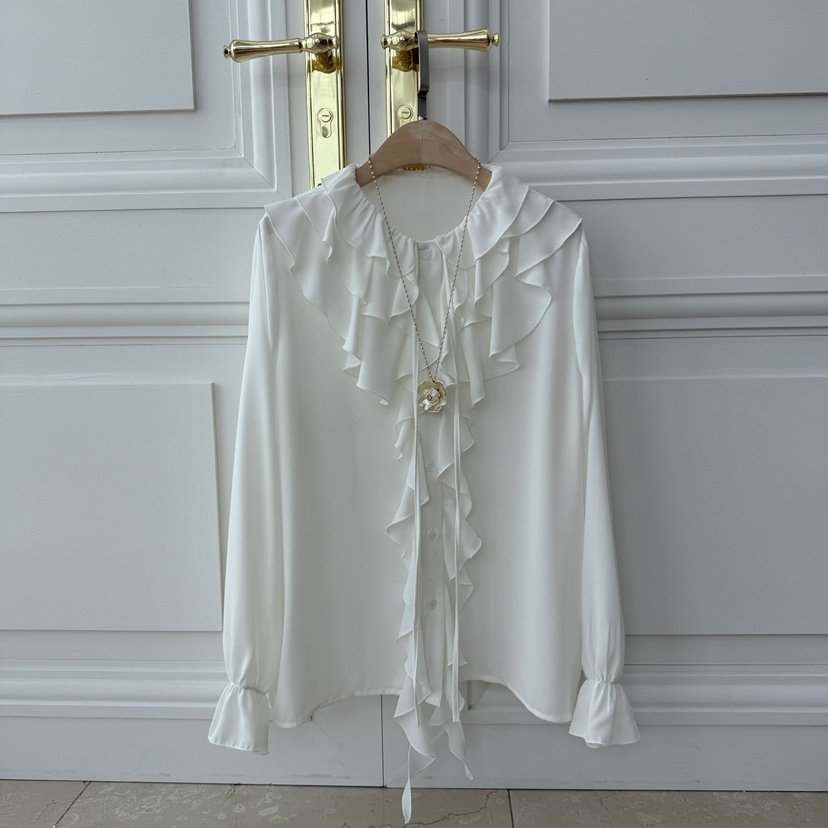 VICTORIA QUEEN直郵韓國代購㊣女裝新品時尚襯衫蕾絲衫不含飾品VICTORIA QUEEN襯衫/蕾絲衫