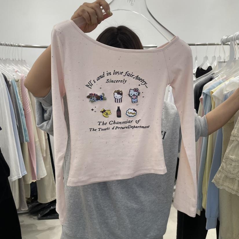 FRUIT BASKET韓國直郵㊣女裝新品推薦時尚人氣25春夏長袖T恤FRUIT BASKET長袖T恤