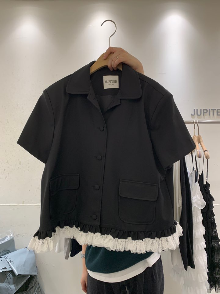 JUPITER韓國㊣直郵東大門代購女裝新品職業25春夏熱賣時尚夾克JUPITER夾克