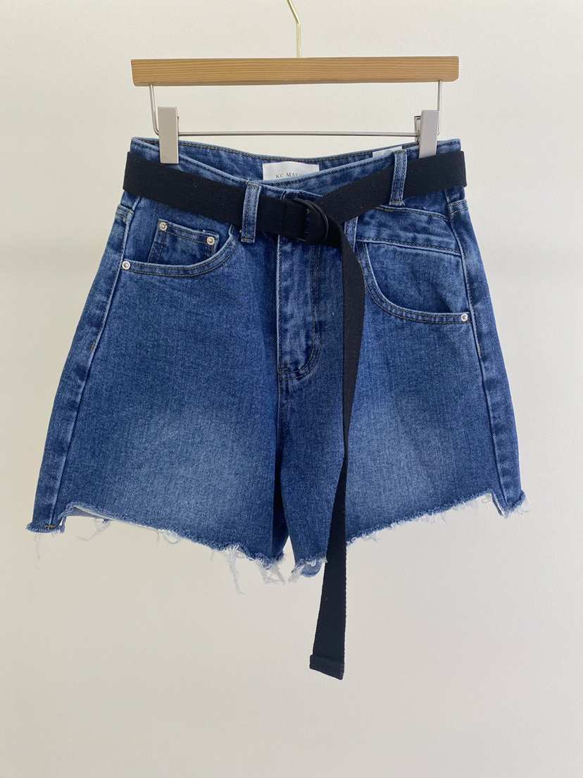 KC MARKET東大門實拍女士新品25春夏時尚熱賣職業短褲腰帶KC MARKET短褲