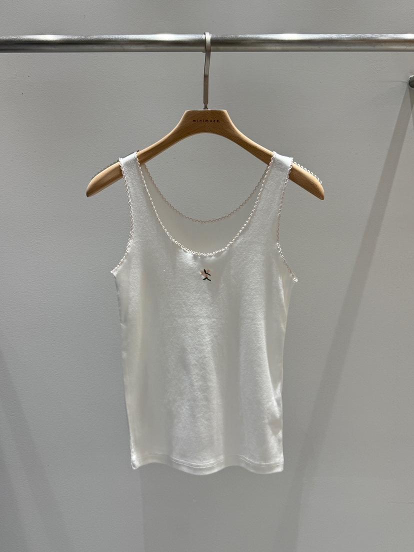 MINIMUZE韓國代購女士新款真品時尚推薦職業人氣吊帶背心刺繡MINIMUZE吊帶/背心