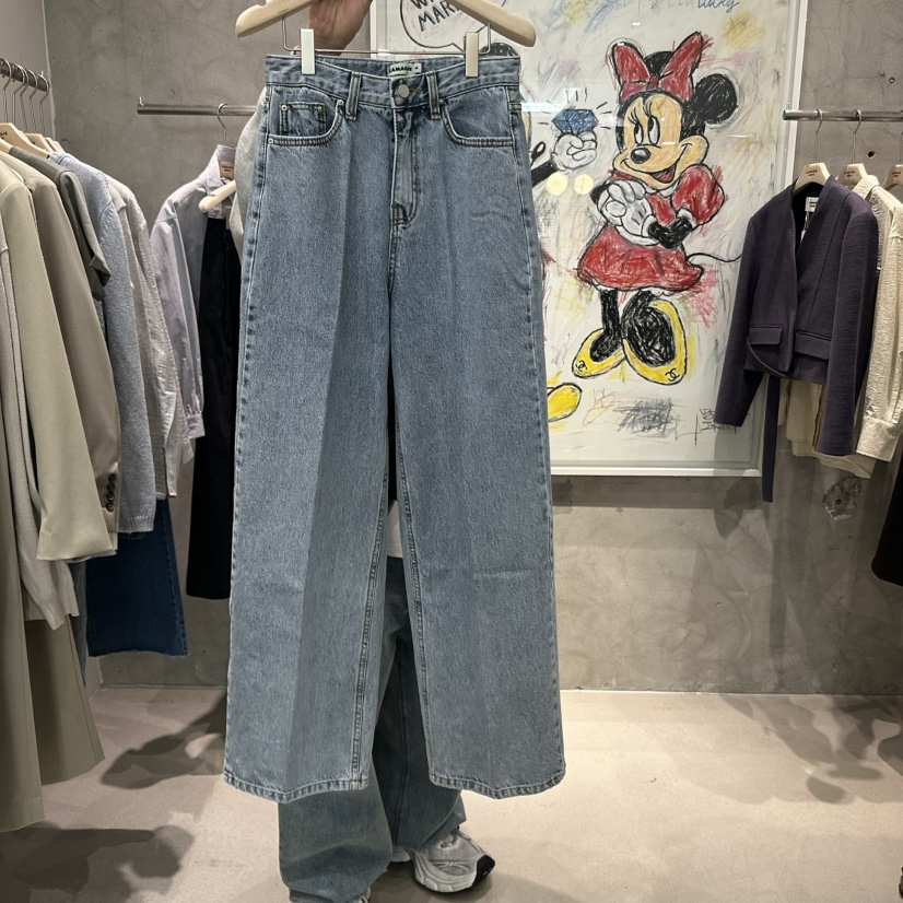 LAMAGIEPIE韓國代購女士新款職業真品25春夏推薦時尚牛仔褲LAMAGIE GREY牛仔褲