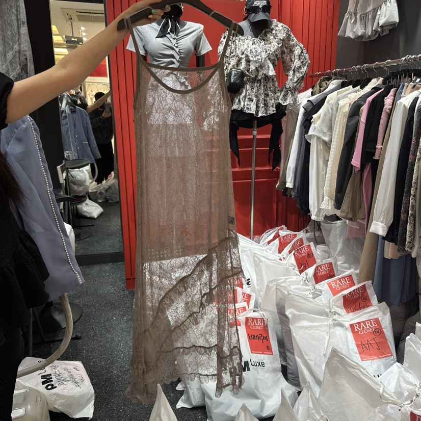 RARE CLOSET東大門直郵女士新款熱賣休閑人氣連衣裙蕾絲緊身RARE CLOSET連衣裙