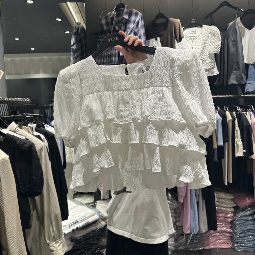 STAR-L東大門實拍女士新品25春夏職業真品時尚休閑推薦T恤STAR-LT恤