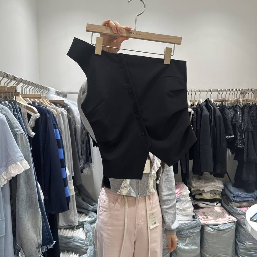 RE STYLE-Q東大門實拍女士新款25春夏真品熱賣職業吊帶背心RE STYLE吊帶/背心
