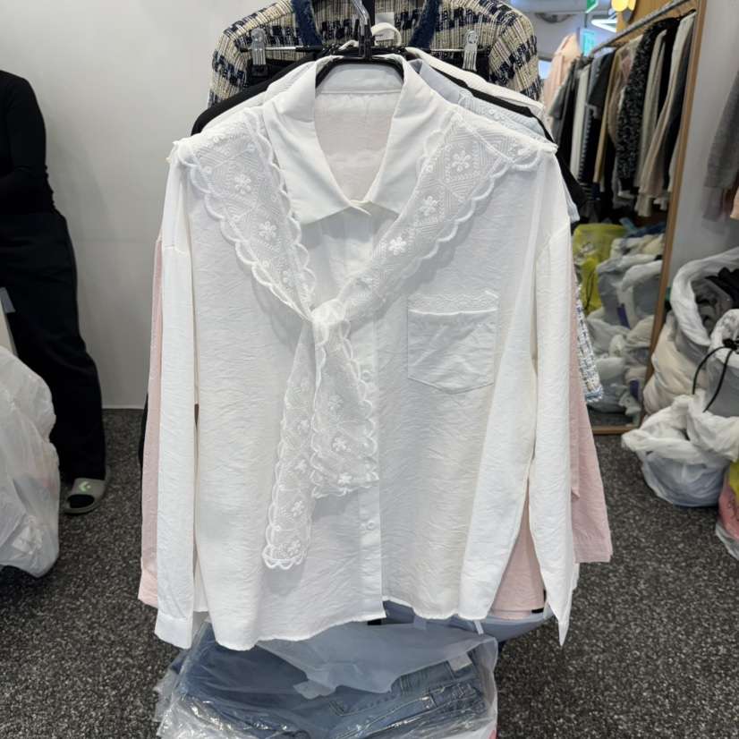 BELOVED東大門實拍女士新款休閑推薦熱賣職業襯衫蕾絲衫披肩BELOVED襯衫/蕾絲衫