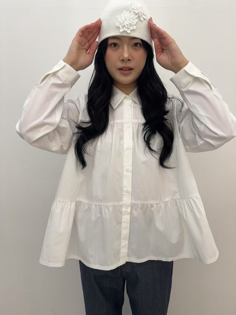 J.needs直郵韓國代購㊣女裝新款時尚推薦25春夏襯衫蕾絲衫J.needs襯衫/蕾絲衫