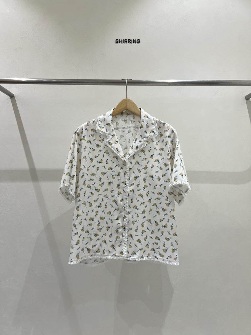 SHIRRING韓國代購女士新款推薦休閑時尚熱賣職業襯衫蕾絲衫SHIRRING襯衫/蕾絲衫