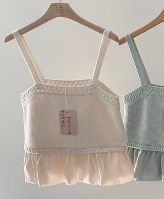 PYT-ot東大門代購女裝新品25春夏休閑人氣真品職業吊帶背心pretty young thing吊帶/背心