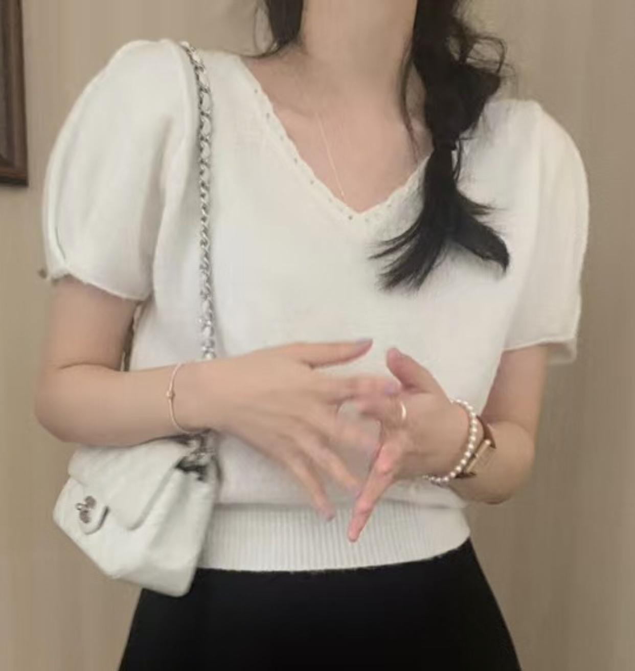 PYT-ot韓國代購女裝新款熱賣職業時尚真品25春夏人氣針織衫pretty young thing針織衫