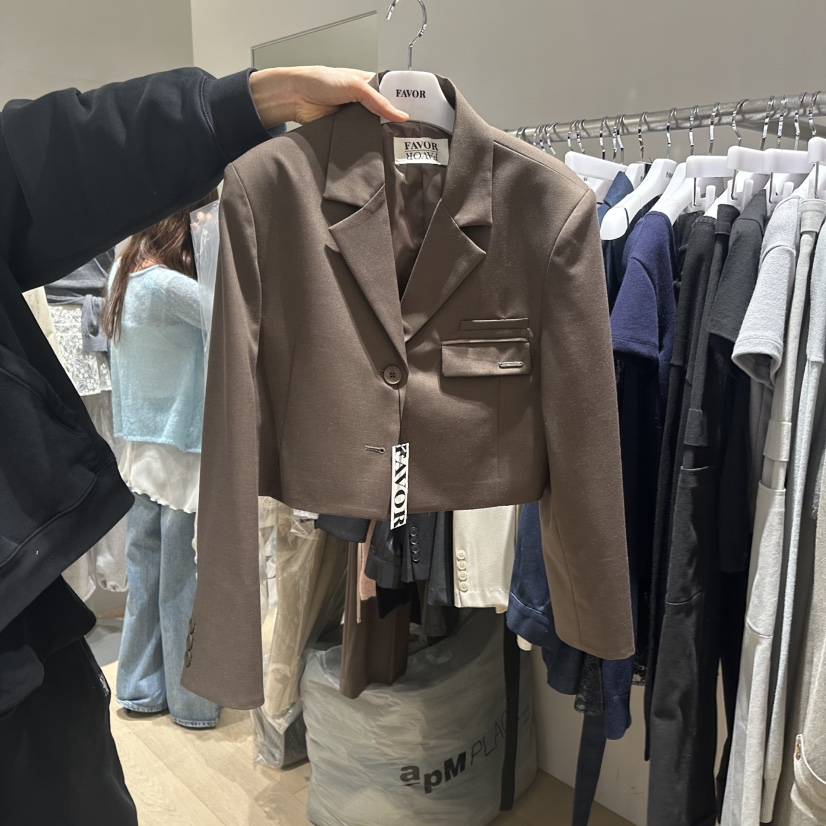 FAVOR-P韓國㊣直郵東大門代購女裝新品休閑人氣熱賣25春夏夾克FAVOR夾克