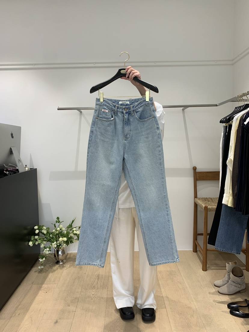 FOUNDERS韓國直郵㊣女裝新款25春夏職業熱賣推薦休閑牛仔褲FOUNDERS牛仔褲