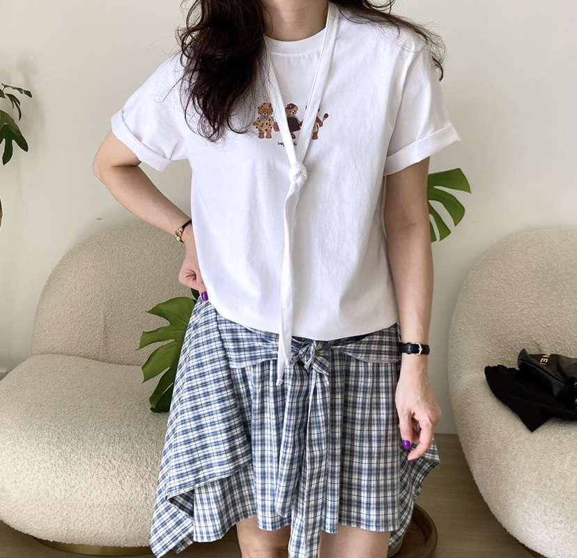 HANNA-A韓國直郵㊣女裝新品推薦職業休閑25春夏人氣時尚T恤HANNAT恤