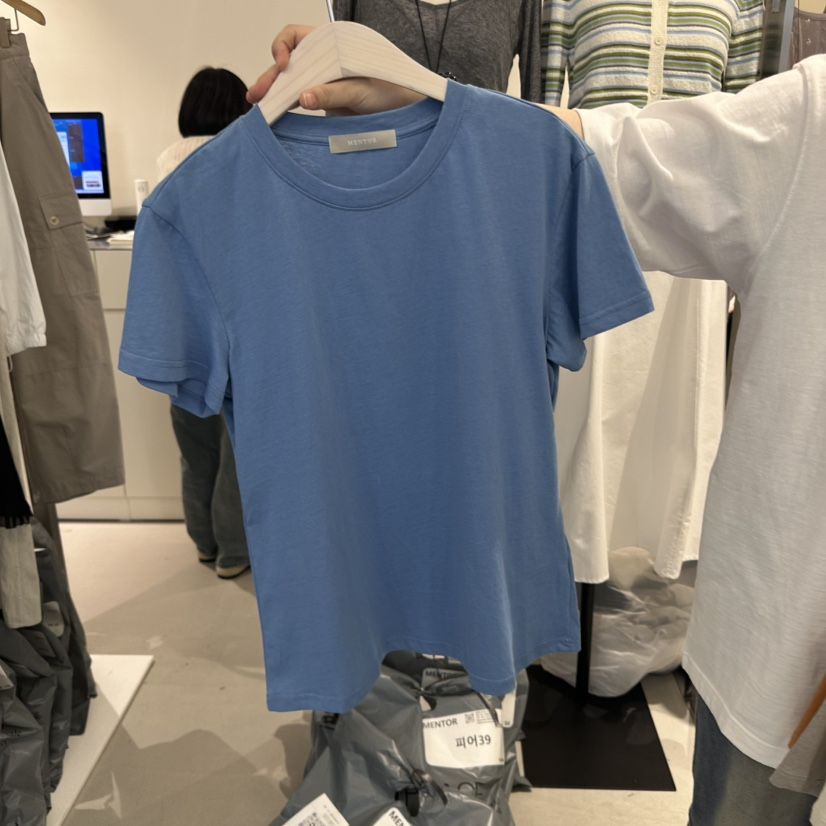 MENTOR韓國直郵㊣東大門實拍女裝新品時尚人氣熱賣職業休閑T恤MENTORT恤
